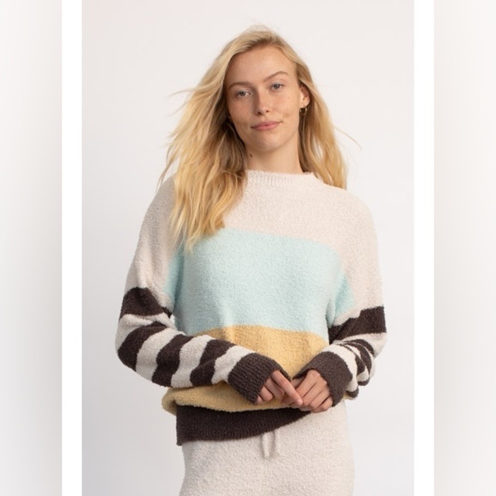 Hello Nite Striped Pullover Sweater